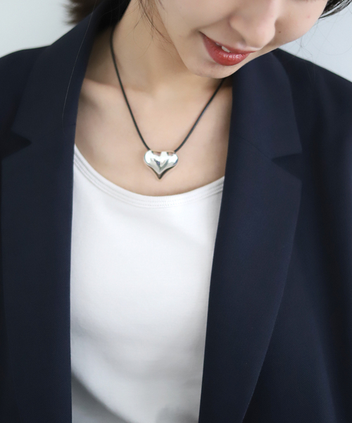 SLOBE IENA SELECT(スローブイエナセレクト)の「《追加》【BASENOTES/ベースノート】SLOBE別注ハートネックレス◆(ネックレス・レディース・シルバー・FREE)」の20枚目の写真