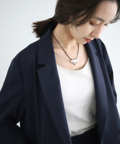 SLOBE IENA SELECT(スローブイエナセレクト)の「《追加》【BASENOTES/ベースノート】SLOBE別注ハートネックレス◆(ネックレス・レディース・シルバー・FREE)」の3枚目の写真