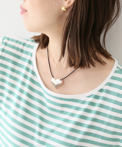 SLOBE IENA SELECT(スローブイエナセレクト)の「《追加》【BASENOTES/ベースノート】SLOBE別注ハートネックレス◆(ネックレス・レディース・シルバー・FREE)」の9枚目の写真