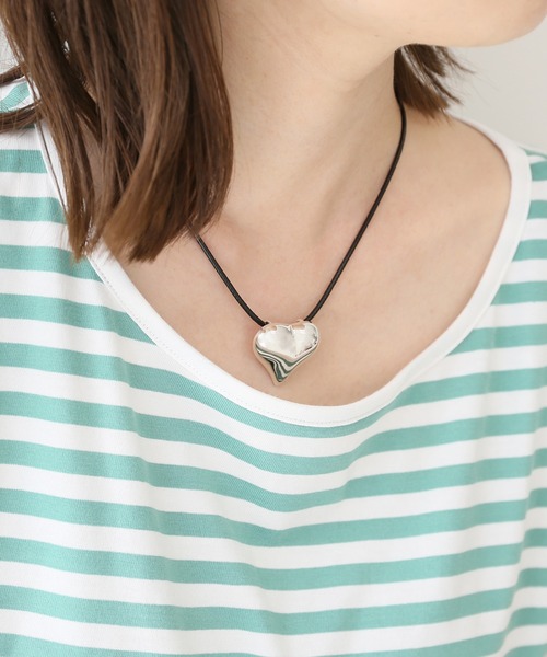 SLOBE IENA SELECT(スローブイエナセレクト)の「《追加》【BASENOTES/ベースノート】SLOBE別注ハートネックレス◆(ネックレス・レディース・シルバー・FREE)」の11枚目の写真