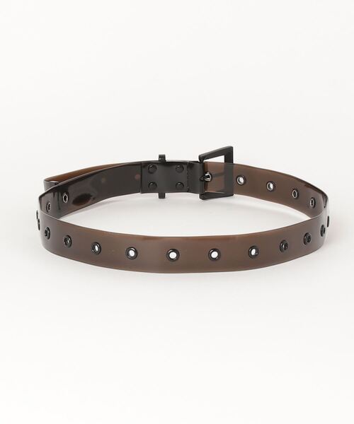 X-girl(エックスガール)の「COLOR EYELET CLEAR BELT(ベルト・レディース・ブラック/クリア・ONE SIZE)」の11枚目の写真