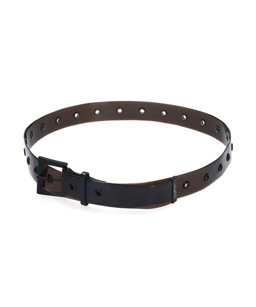 X-girl(エックスガール)の「COLOR EYELET CLEAR BELT(ベルト・レディース・ブラック/クリア・ONE SIZE)」の9枚目の写真