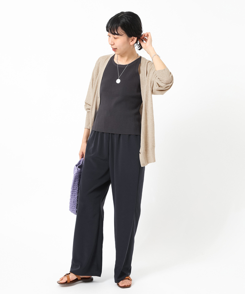 chi様＊22SSイエナIENAコットン麻Vネックカーディガン1回着用ベージュ IENA イエナ コットン麻 Vネックカーディガン ベージュ - メルカリ