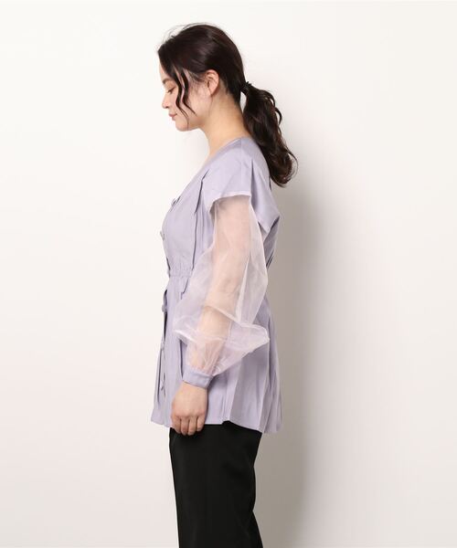 AMAIL(アマイル)の「Volume sleeve shirtJacket(シャツ/ブラウス・レディース・ラベンダー/ブラック/ベージュ・FREE)」の18枚目の写真