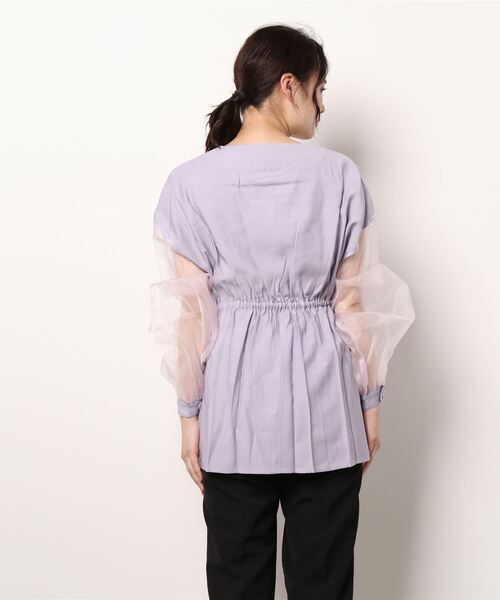 AMAIL(アマイル)の「Volume sleeve shirtJacket(シャツ/ブラウス・レディース・ラベンダー/ブラック/ベージュ・FREE)」の6枚目の写真