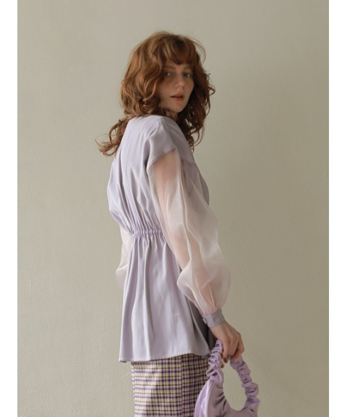AMAIL(アマイル)の「Volume sleeve shirtJacket(シャツ/ブラウス・レディース・ラベンダー/ブラック/ベージュ・FREE)」の19枚目の写真