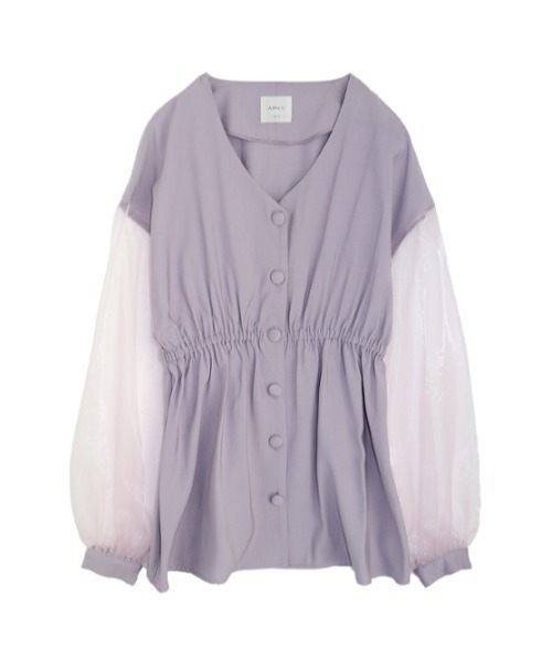 AMAIL(アマイル)の「Volume sleeve shirtJacket(シャツ/ブラウス・レディース・ラベンダー/ブラック/ベージュ・FREE)」の10枚目の写真