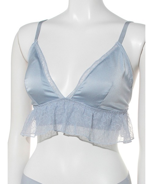 LILY BROWN(リリーブラウン)の「【LILY BROWN Lingerie】ブラレット×ショーツ(チュールレース)(ブラ&ショーツ・レディース・ライトブルー/ブラック/アイボリー・SMALL/MEDIUM)」の12枚目の写真