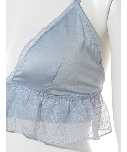 LILY BROWN(リリーブラウン)の「【LILY BROWN Lingerie】ブラレット×ショーツ(チュールレース)(ブラ&ショーツ・レディース・ライトブルー/ブラック/アイボリー・SMALL/MEDIUM)」の6枚目の写真