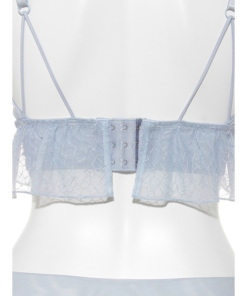 LILY BROWN(リリーブラウン)の「【LILY BROWN Lingerie】ブラレット×ショーツ(チュールレース)(ブラ&ショーツ・レディース・ライトブルー/ブラック/アイボリー・SMALL/MEDIUM)」の5枚目の写真