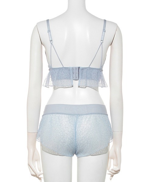 LILY BROWN(リリーブラウン)の「【LILY BROWN Lingerie】ブラレット×ショーツ(チュールレース)(ブラ&ショーツ・レディース・ライトブルー/ブラック/アイボリー・SMALL/MEDIUM)」の19枚目の写真