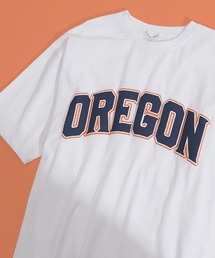 improves | 発泡カレッジロゴ プリント オーバーサイズ Tシャツ(Tシャツ/カットソー)