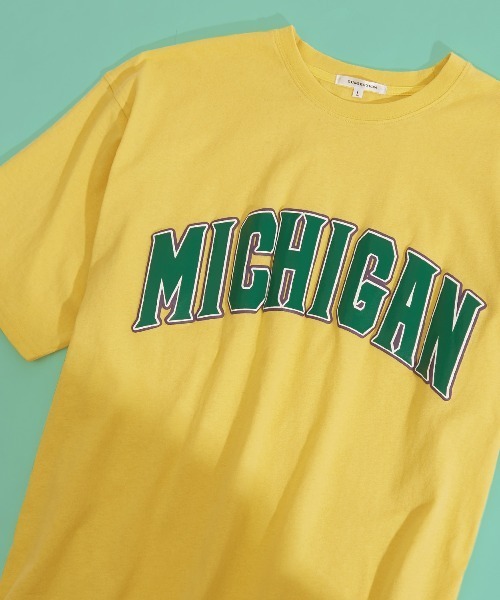 improves(インプローブス)の「発泡カレッジロゴ プリント オーバーサイズ Tシャツ(Tシャツ/カットソー・メンズ・イエロー/アッシュ/ブラック/オフホワイト・LARGE/MEDIUM)」の4枚目の写真