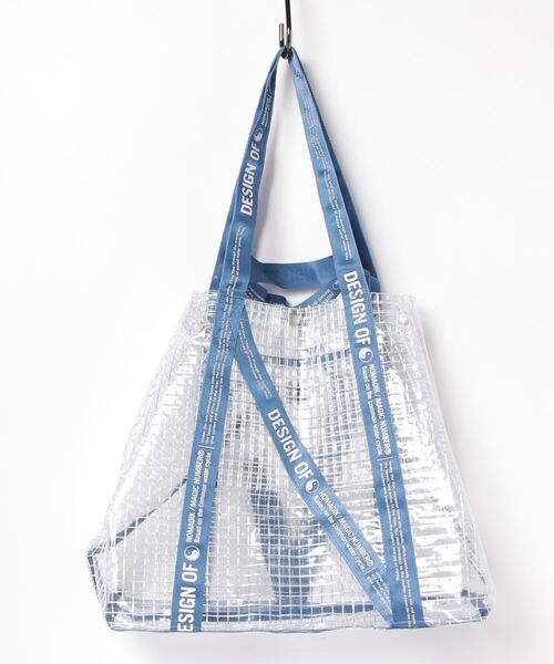 MAGIC NUMBER（マジック ナンバー）の「【MAGIC NUMBER】NOMADIK×MAGIC NUMBER CLEAR TOTE（トートバッグ・メンズ・ホワイト/ブルー・FREE）」の3枚目の写真