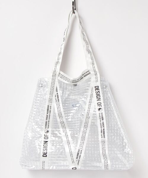 MAGIC NUMBER（マジック ナンバー）の「【MAGIC NUMBER】NOMADIK×MAGIC NUMBER CLEAR TOTE（トートバッグ・メンズ・ホワイト/ブルー・FREE）」の8枚目の写真