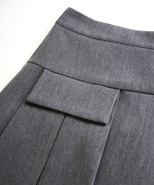 ibeul_（イベール）の「フラップ付きプリーツミニSK（スカート・レディース・ブラック/ブラウン/グレー・L/S/M）」の11枚目の写真