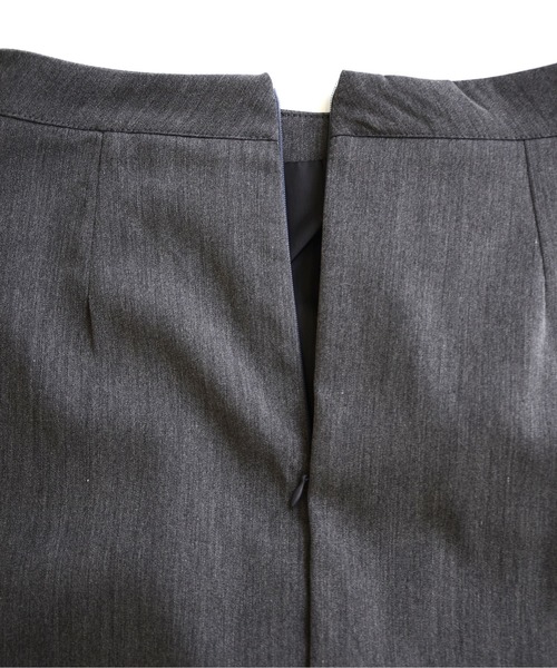 ibeul_（イベール）の「フラップ付きプリーツミニSK（スカート・レディース・ブラック/ブラウン/グレー・L/S/M）」の12枚目の写真