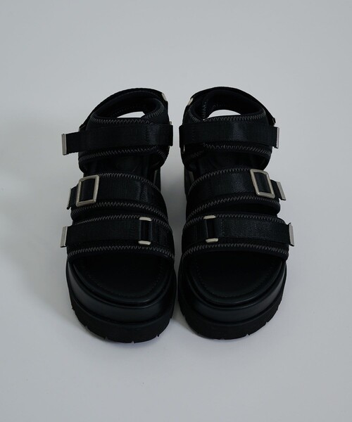 CITY TOKYO（シティトウキョウ）の「【アウトドア〇】ワークソールスポーツサンダル【A＋TOKYO / エープラストウキョウ】（サンダル・レディース・ブラック/ブラウン・1/2）」の7枚目の写真