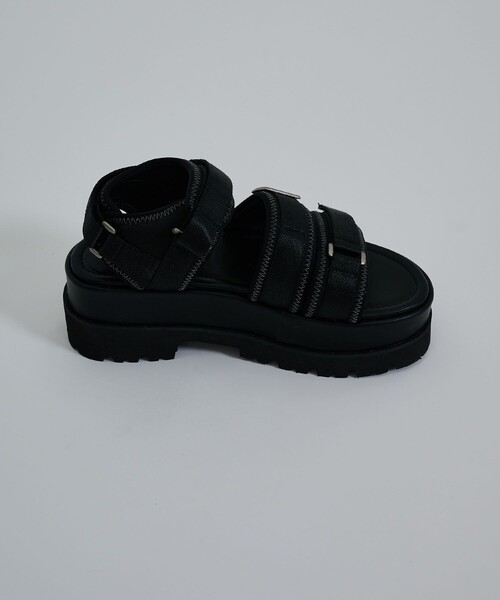 CITY TOKYO（シティトウキョウ）の「【アウトドア〇】ワークソールスポーツサンダル【A＋TOKYO / エープラストウキョウ】（サンダル・レディース・ブラック/ブラウン・1/2）」の9枚目の写真