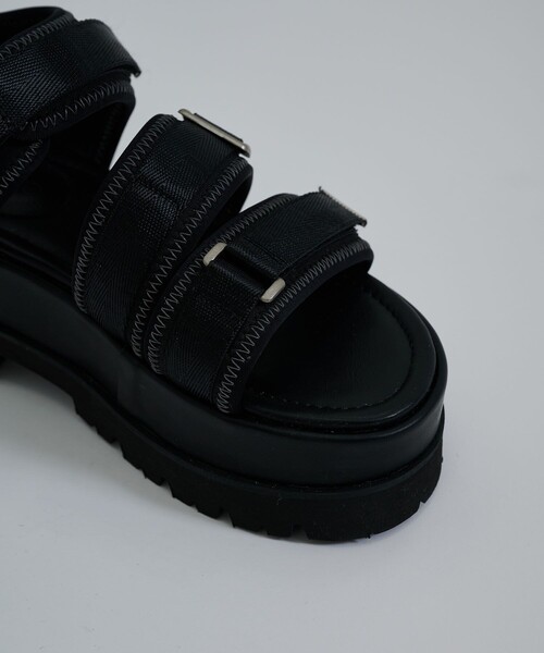 CITY TOKYO（シティトウキョウ）の「【アウトドア〇】ワークソールスポーツサンダル【A＋TOKYO / エープラストウキョウ】（サンダル・レディース・ブラック/ブラウン・1/2）」の10枚目の写真