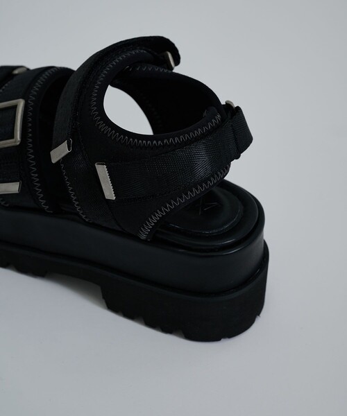 CITY TOKYO（シティトウキョウ）の「【アウトドア〇】ワークソールスポーツサンダル【A＋TOKYO / エープラストウキョウ】（サンダル・レディース・ブラック/ブラウン・1/2）」の11枚目の写真