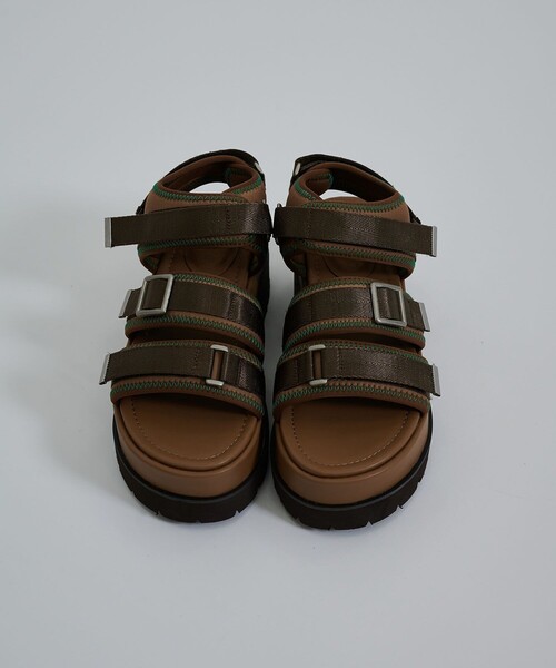 CITY TOKYO（シティトウキョウ）の「【アウトドア〇】ワークソールスポーツサンダル【A＋TOKYO / エープラストウキョウ】（サンダル・レディース・ブラック/ブラウン・1/2）」の14枚目の写真