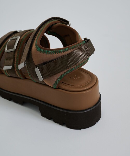 CITY TOKYO（シティトウキョウ）の「【アウトドア〇】ワークソールスポーツサンダル【A＋TOKYO / エープラストウキョウ】（サンダル・レディース・ブラック/ブラウン・1/2）」の18枚目の写真