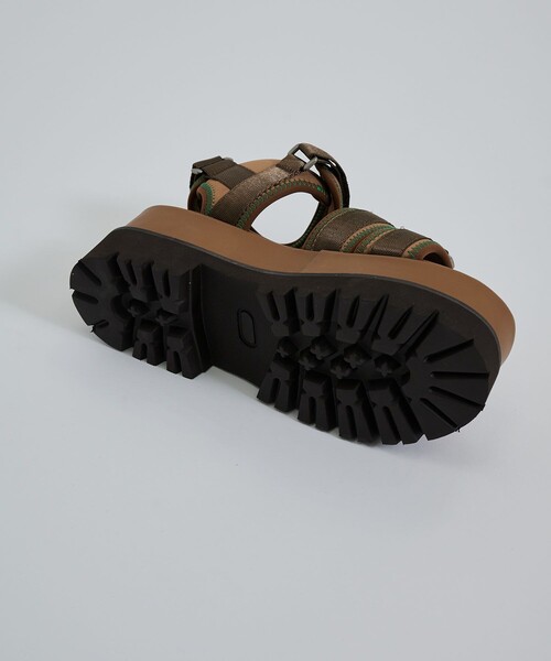 CITY TOKYO（シティトウキョウ）の「【アウトドア〇】ワークソールスポーツサンダル【A＋TOKYO / エープラストウキョウ】（サンダル・レディース・ブラック/ブラウン・1/2）」の19枚目の写真