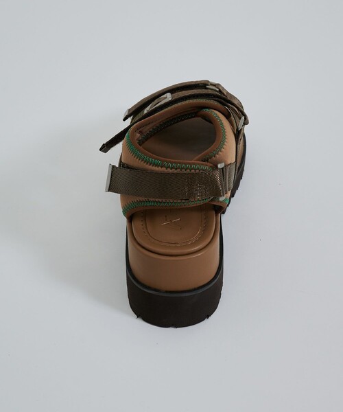 CITY TOKYO（シティトウキョウ）の「【アウトドア〇】ワークソールスポーツサンダル【A＋TOKYO / エープラストウキョウ】（サンダル・レディース・ブラック/ブラウン・1/2）」の20枚目の写真