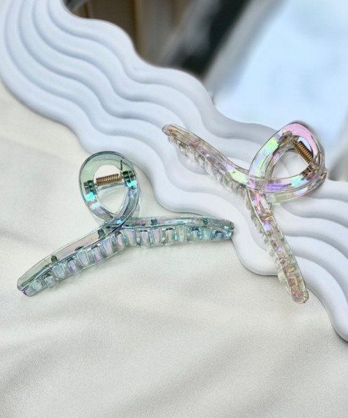 WEGO（ウィゴー）の「WEGO/オーロラアクリルクリップ（バレッタ/ヘアクリップ・レディース・その他1/その他2・FREE）」の4枚目の写真