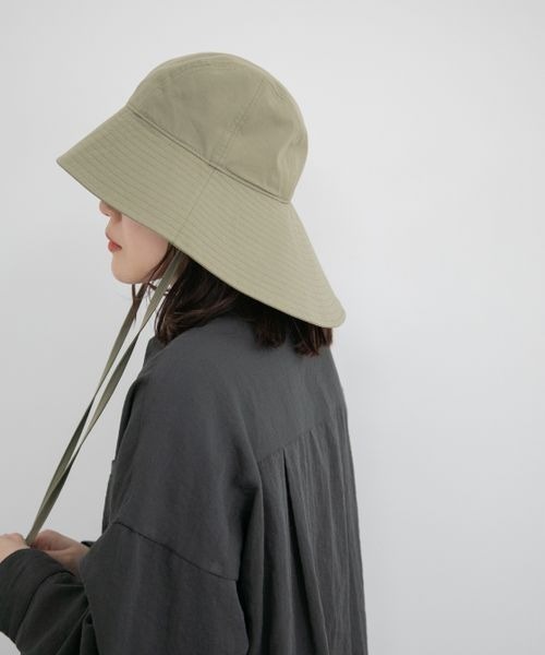 LOWRYS FARM（ローリーズファーム）の「撥水バケットＨＡＴ　261394（ハット・レディース・ブラック/グリーン・FREE）」の10枚目の写真