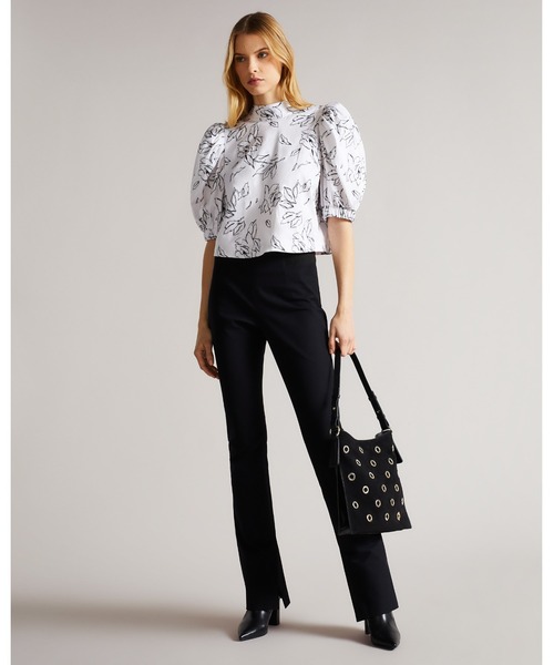 Ted Baker（テッドベーカー）の「LUULAH パフスリーブ バックリボン　ブラウス（Tシャツ/カットソー・レディース・ホワイト・0/2/1）」の8枚目の写真