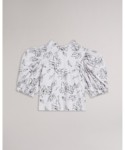 Ted Baker（テッドベーカー）の「LUULAH パフスリーブ バックリボン　ブラウス（Tシャツ/カットソー・レディース・ホワイト・0/2/1）」の10枚目の写真
