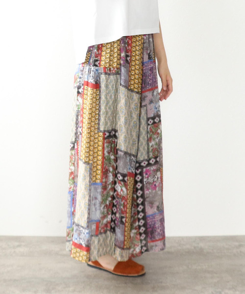 Three Four Time（ｽﾘｰﾌｫｰﾀｲﾑ）の「ヴィンテージコットンサイドギャザーフレアPT（その他パンツ・レディース・ピンク/ブルー・FREE）」の6枚目の写真