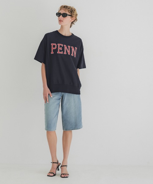 coca（coca）（コカ）の「ビッグシルエットプリントロゴプルオーバー（Tシャツ/カットソー・レディース・ライトグレー/ライトブルー/チャコールグレー/ベージュ/ライトグリーン/ブラック/ホワイト/グレー/ネイビー・M/L）」の22枚目の写真