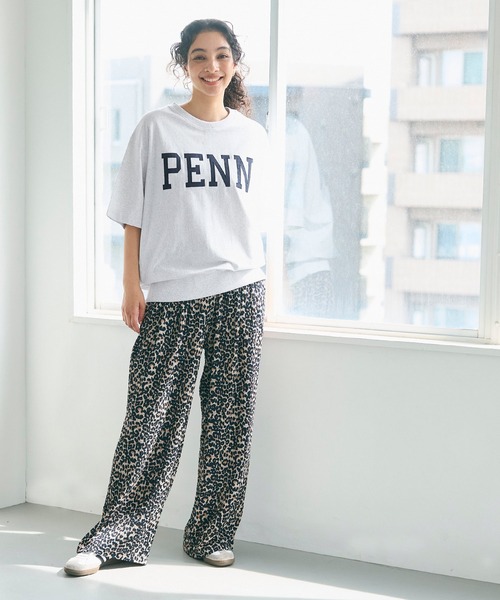 coca（coca）（コカ）の「ビッグシルエットプリントロゴプルオーバー（Tシャツ/カットソー・レディース・ライトグレー/ライトブルー/チャコールグレー/ベージュ/ライトグリーン/ブラック/ホワイト/グレー/ネイビー・M/L）」の10枚目の写真