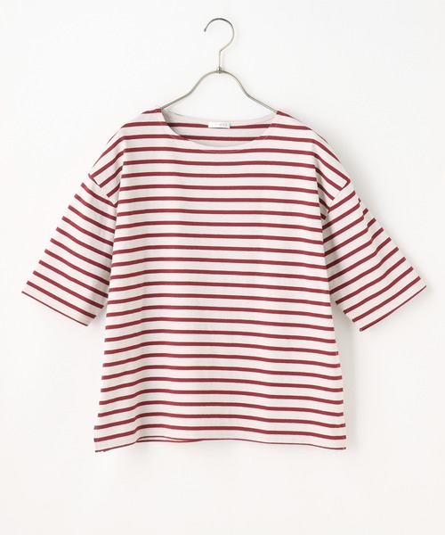 Honeys（ハニーズ）の「ボーダーゆるＴシャツ（Tシャツ/カットソー・レディース・ネイビー系/ベージュ系その他/ネイビー系1/ホワイト×ネイビー・S/L/M）」の10枚目の写真