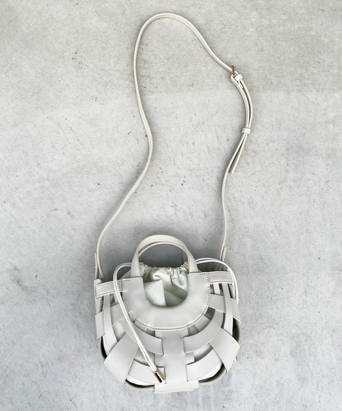 DouDou（ドゥドゥ）の「SSハーフムーンメッシュショルダー（ショルダーバッグ・レディース・グリーン/アイボリー/ブラック・FREE）」の18枚目の写真