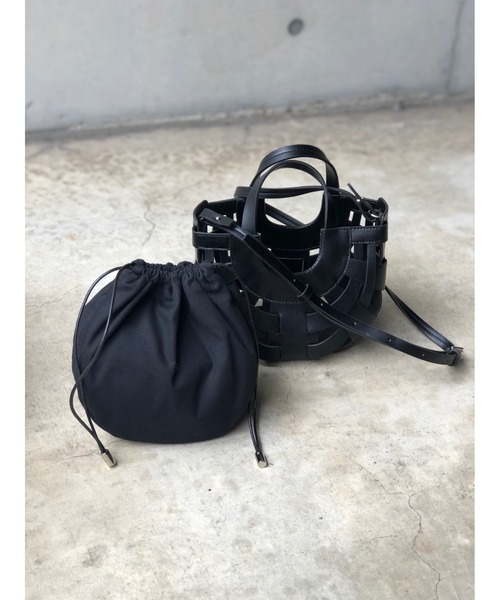 DouDou（ドゥドゥ）の「SSハーフムーンメッシュショルダー（ショルダーバッグ・レディース・グリーン/アイボリー/ブラック・FREE）」の15枚目の写真