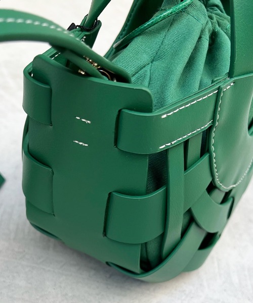 DouDou（ドゥドゥ）の「SSハーフムーンメッシュショルダー（ショルダーバッグ・レディース・グリーン/アイボリー/ブラック・FREE）」の11枚目の写真