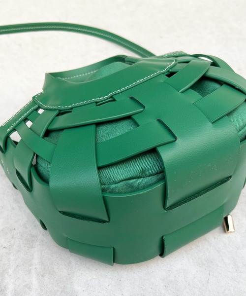 DouDou（ドゥドゥ）の「SSハーフムーンメッシュショルダー（ショルダーバッグ・レディース・グリーン/アイボリー/ブラック・FREE）」の10枚目の写真