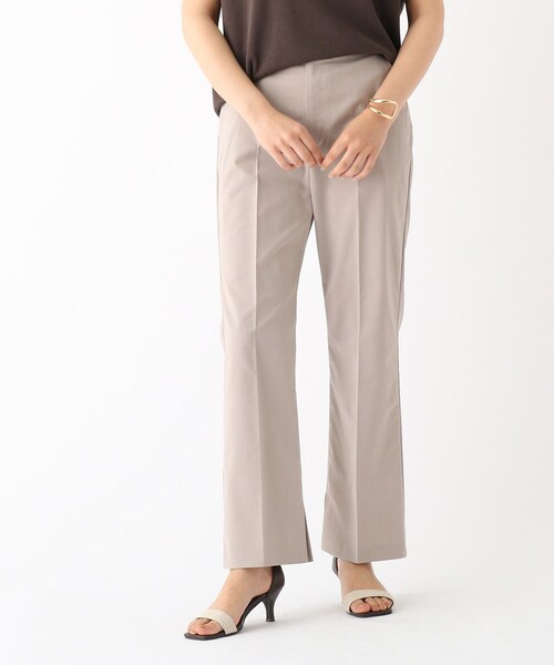 OPAQUE.CLIP(オペークドットクリップ)の「◆ウーリッシュトロピカル フレアパンツ【WEB限定サイズ】(その他パンツ・レディース・ブラック/ブルー/ライトベージュ・40/38/42/36/34)」の1枚目の写真