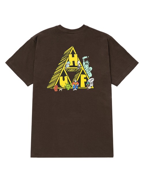 HUF(ハフ)の「SATURDAY MORNING TT TEE / HUF プリントTシャツ(Tシャツ/カットソー・メンズ・ホワイト/チョコ/ブラック・SMALL/MEDIUM/LARGE/X-LARGE/XX-LARGE)」の3枚目の写真