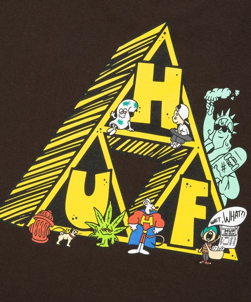 HUF(ハフ)の「SATURDAY MORNING TT TEE / HUF プリントTシャツ(Tシャツ/カットソー・メンズ・ホワイト/チョコ/ブラック・SMALL/MEDIUM/LARGE/X-LARGE/XX-LARGE)」の12枚目の写真