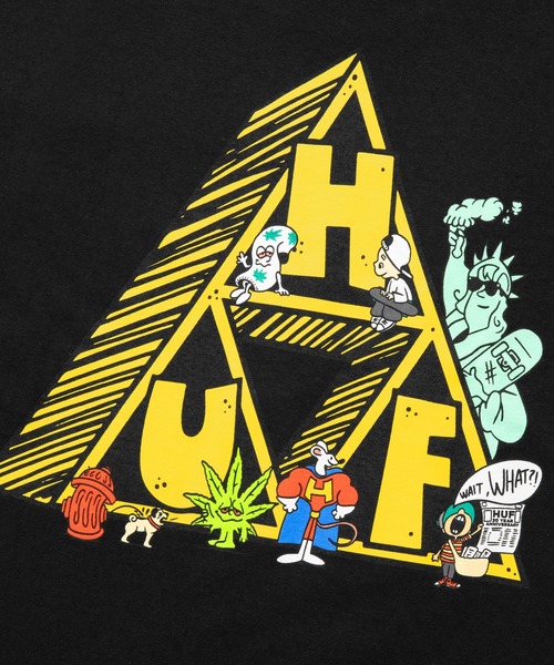 HUF(ハフ)の「SATURDAY MORNING TT TEE / HUF プリントTシャツ(Tシャツ/カットソー・メンズ・ホワイト/チョコ/ブラック・SMALL/MEDIUM/LARGE/X-LARGE/XX-LARGE)」の9枚目の写真