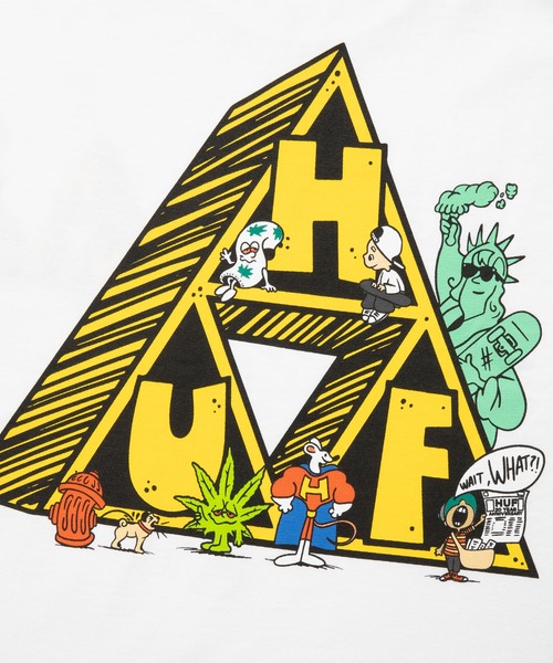 HUF(ハフ)の「SATURDAY MORNING TT TEE / HUF プリントTシャツ(Tシャツ/カットソー・メンズ・ホワイト/チョコ/ブラック・SMALL/MEDIUM/LARGE/X-LARGE/XX-LARGE)」の5枚目の写真