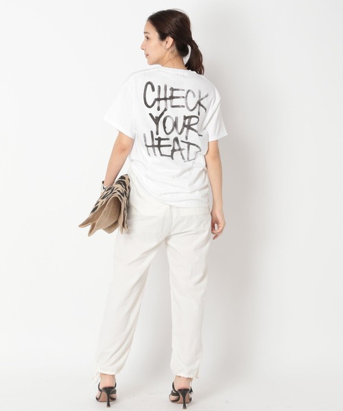 GOOD SPEED(グッドスピード)の「GOOD SPEED / バックロゴT(Tシャツ/カットソー・レディース・ホワイト・フリー)」の4枚目の写真