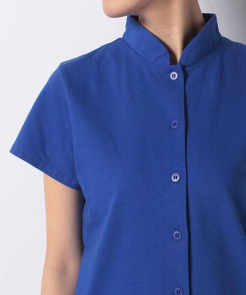 agnes b.（アニエスベー）の「J000 CHEMISE コットンジャージシャツ（シャツ/ブラウス・レディース・ブルー系その他・1/2/3）」の5枚目の写真