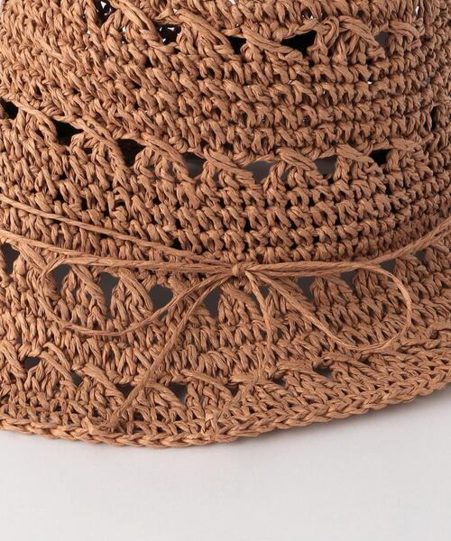 green label relaxing(グリーンレーベルリラクシング)の「GLR スカシ柄 ハット(ハット・キッズ・ナチュラル/ブラウン・FREE)」の6枚目の写真