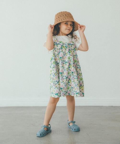 green label relaxing(グリーンレーベルリラクシング)の「GLR スカシ柄 ハット(ハット・キッズ・ナチュラル/ブラウン・FREE)」の9枚目の写真